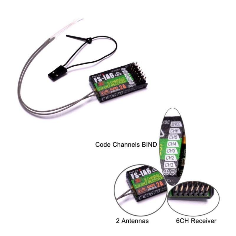 Flysky FS-IA6 Receiver 6CH Dua - Drone Racing Antenna avaliação e preço