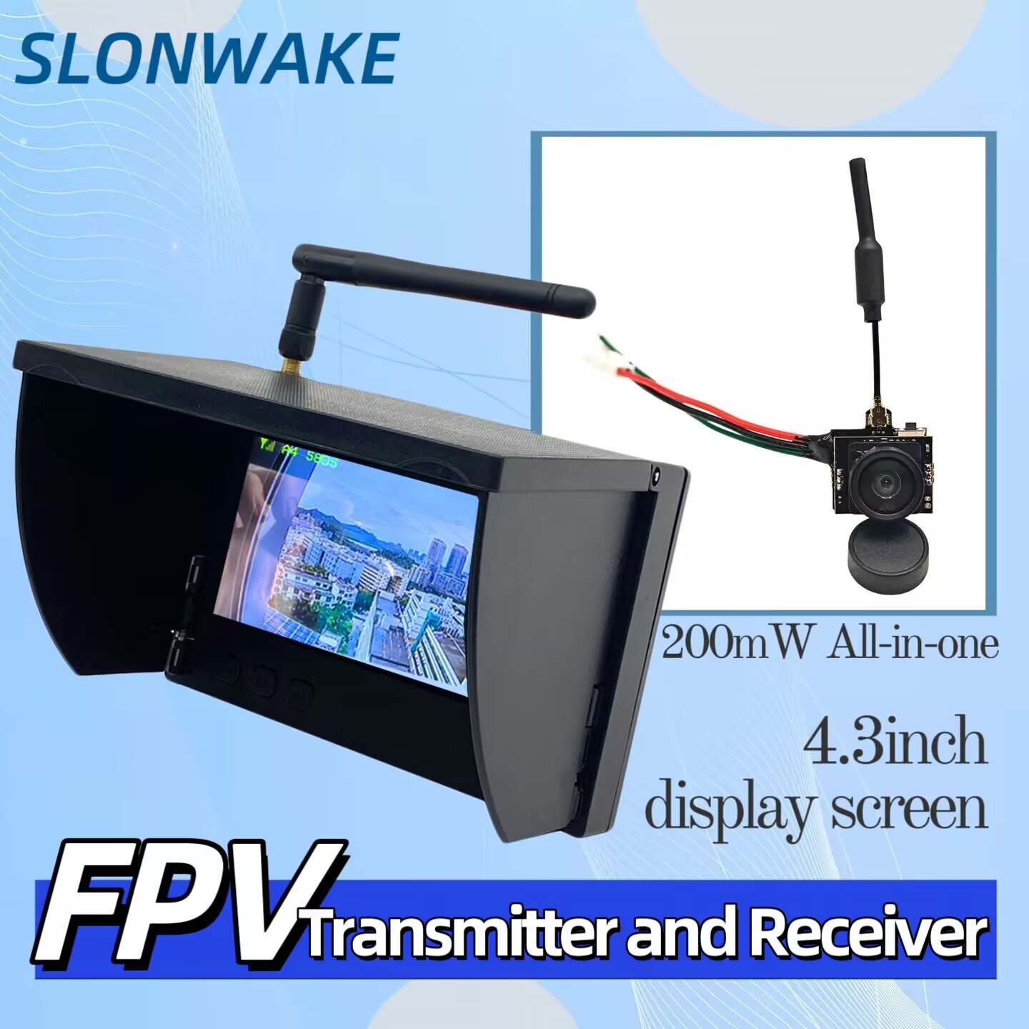 SLONWAKE 5.8G Analog Video Tra - Drone Racing Transmitter avaliação e preço