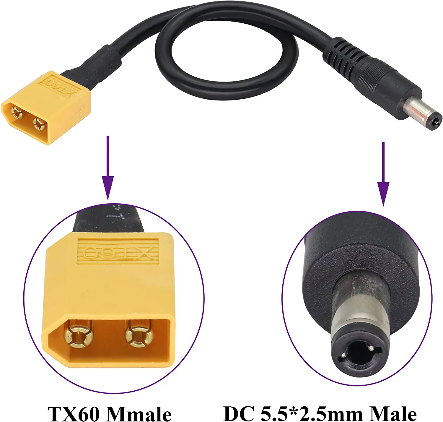 XT60 Adapter Cable XT60 Male t - Drone Racing Gate avaliação e preço