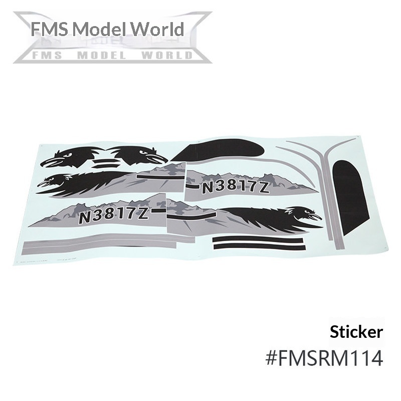 FMS RC Plane Decals For 1700mm - Drone Racing Motor avaliação e preço