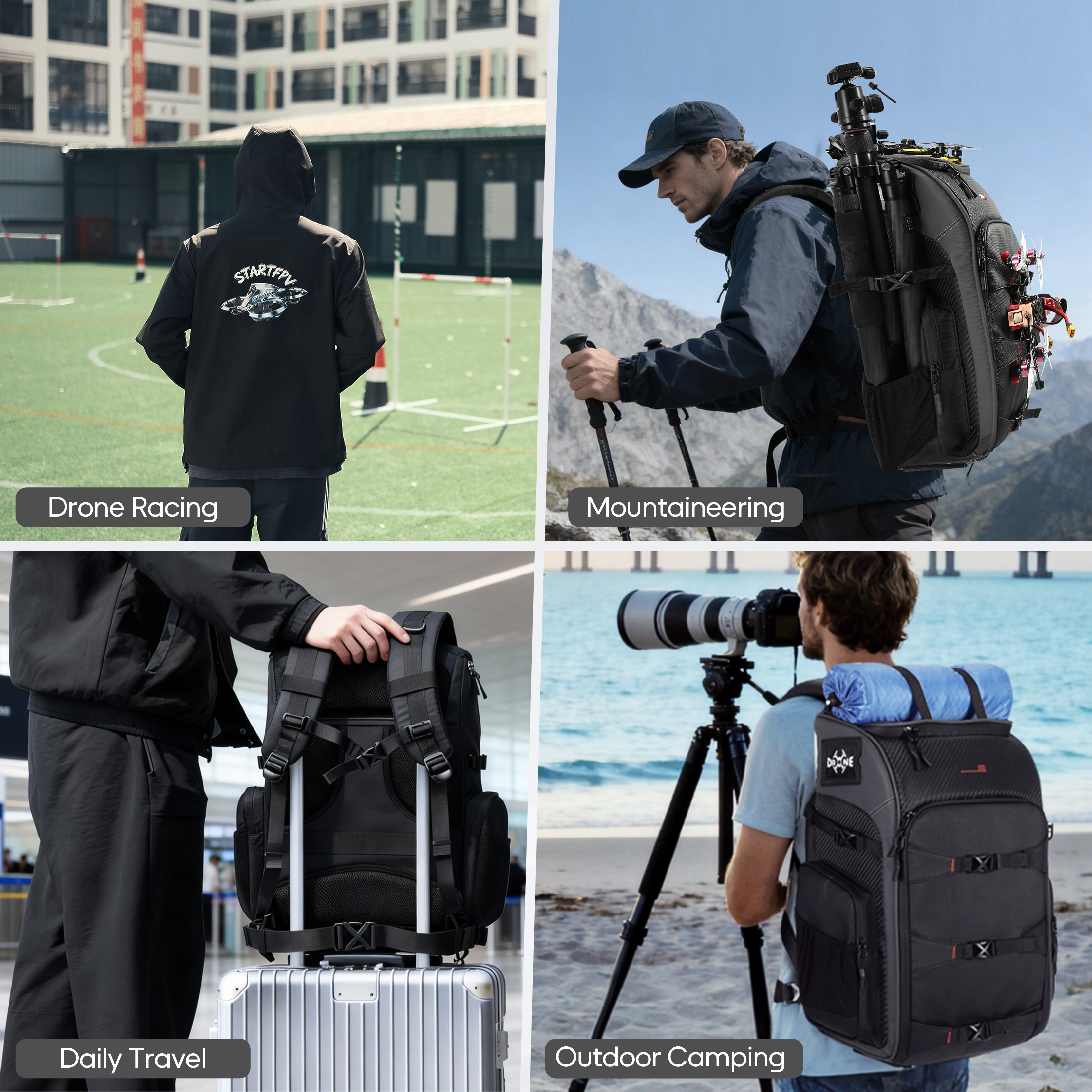 FPV Drone Backpack 40L Profess - Drone Racing Goggles avaliação e preço