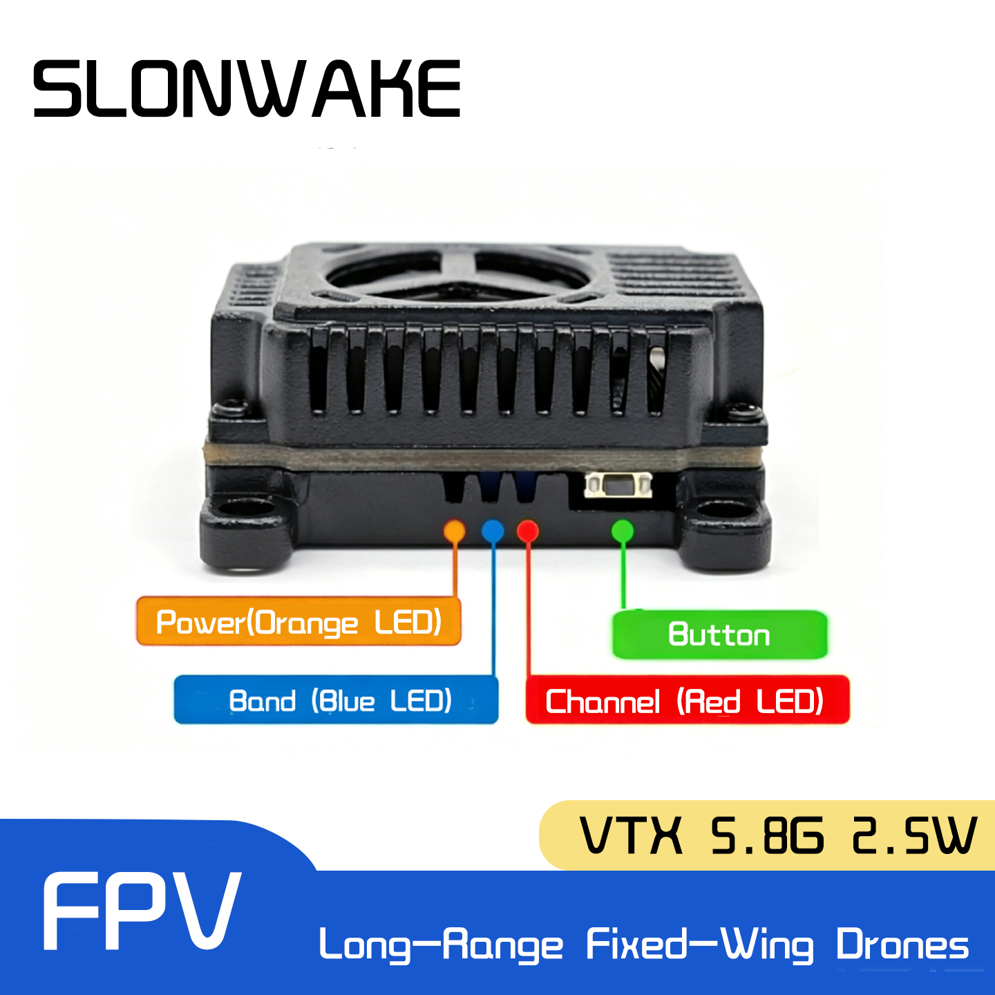 SLONWAKE 5.8G 48CH FPV Transmi - Drone Racing Vtx avaliação e preço