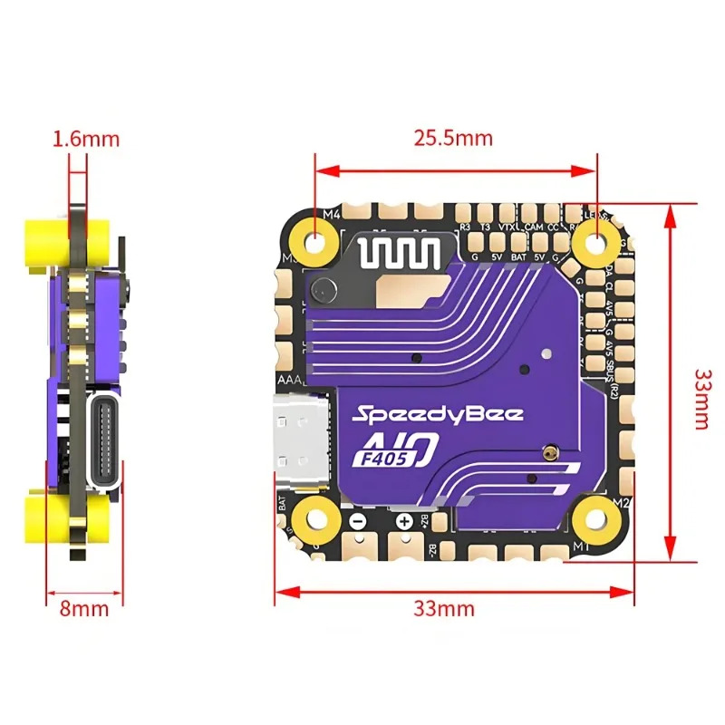 SpeedyBee F405 AIO Flight Cont - Drone Racing Flight Controller avaliação e preço