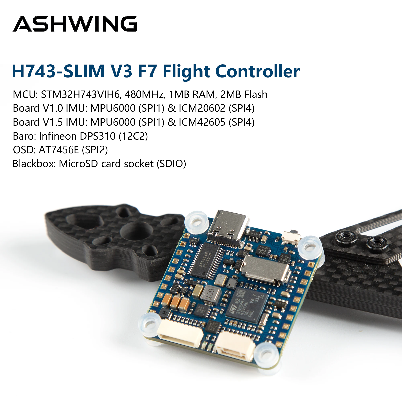 H743-SLIM V3 Flight Controller - Drone Racing Flight Controller avaliação e preço