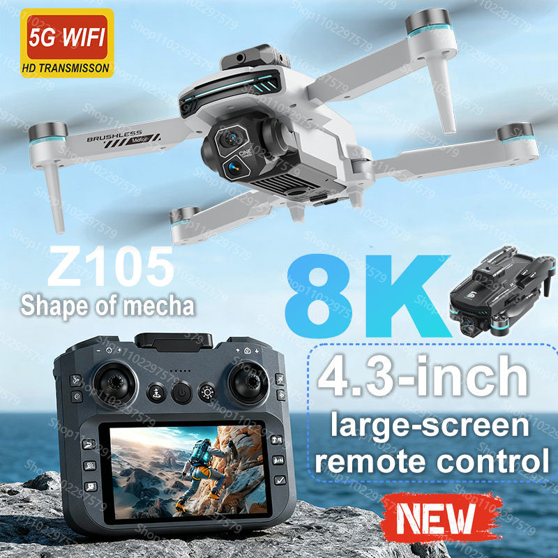 New Z105 RC Drone 8K Professio - Drone Racing Charger avaliação e preço