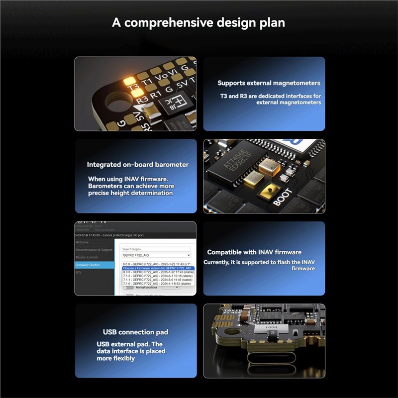 Y43A-F722 35A 32Bit AIO Flight - Drone Racing Flight Controller avaliação e preço
