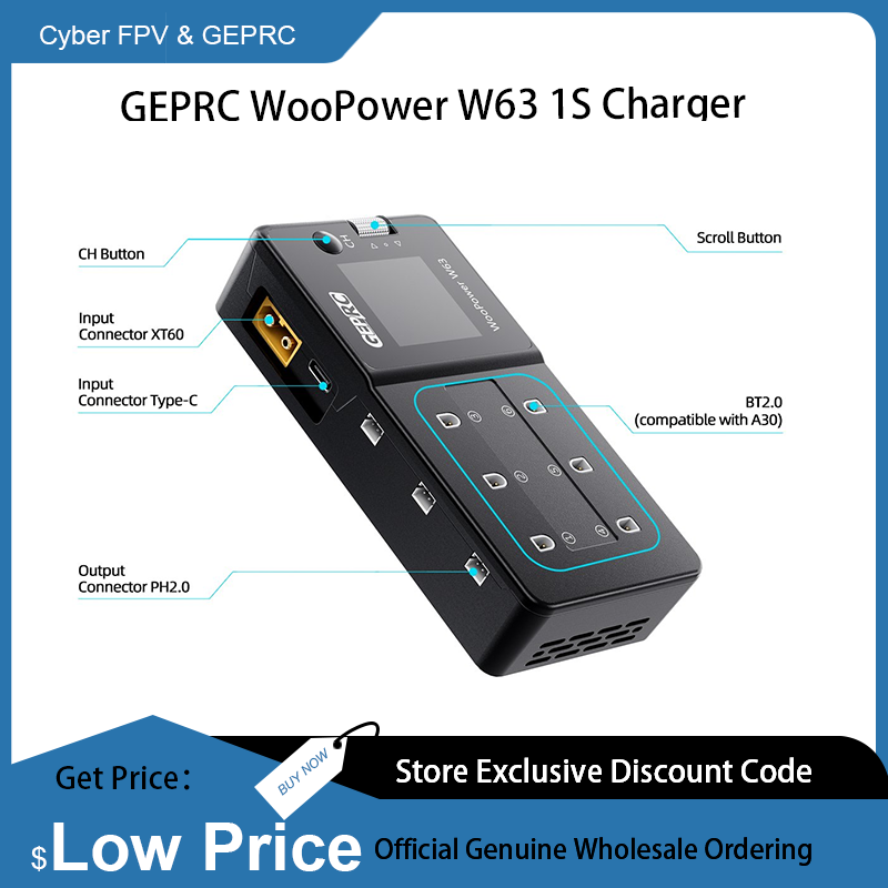 GEPRC WooPower W63 1S Charger  - Drone Racing Charger avaliação e preço
