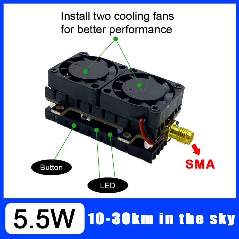 Long Range 5.8GHz 5.5W Video T - Drone Racing Vtx avaliação e preço