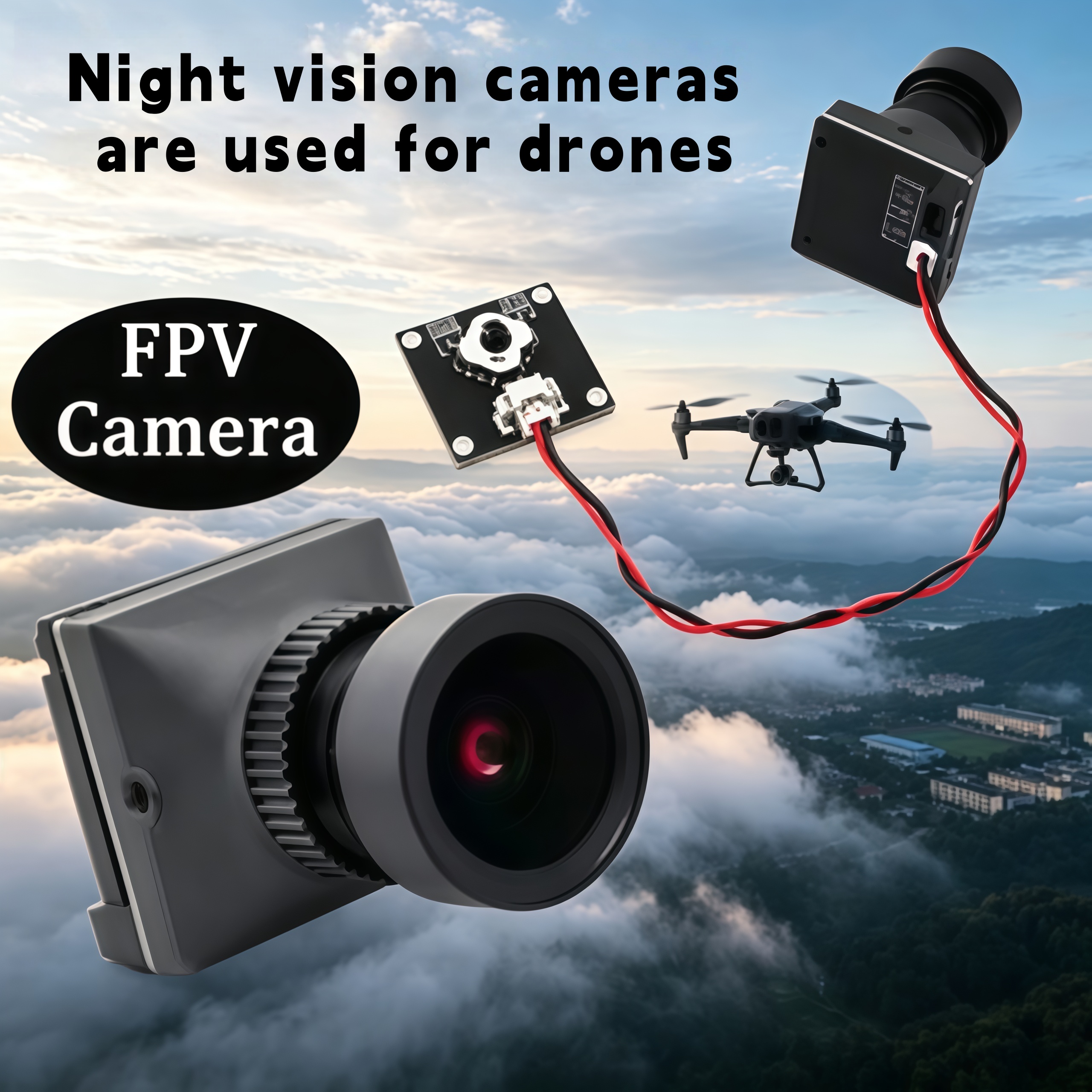 1500TVL HD CADDX Snail FPV Cam - Drone Racing Transmitter avaliação e preço