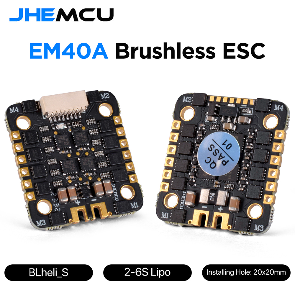 JHEMCU EM40A 40A BLheli_S 4in1 - Drone Racing Esc avaliação e preço