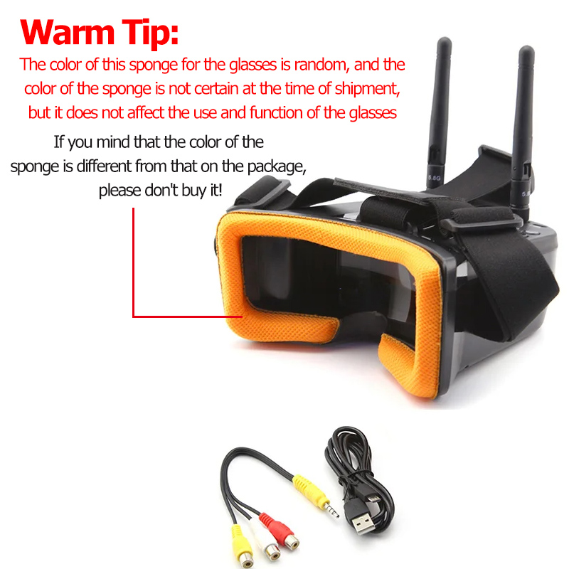 VR009 FPV Video Goggles 3Inch  - Drone Racing Goggles avaliação e preço